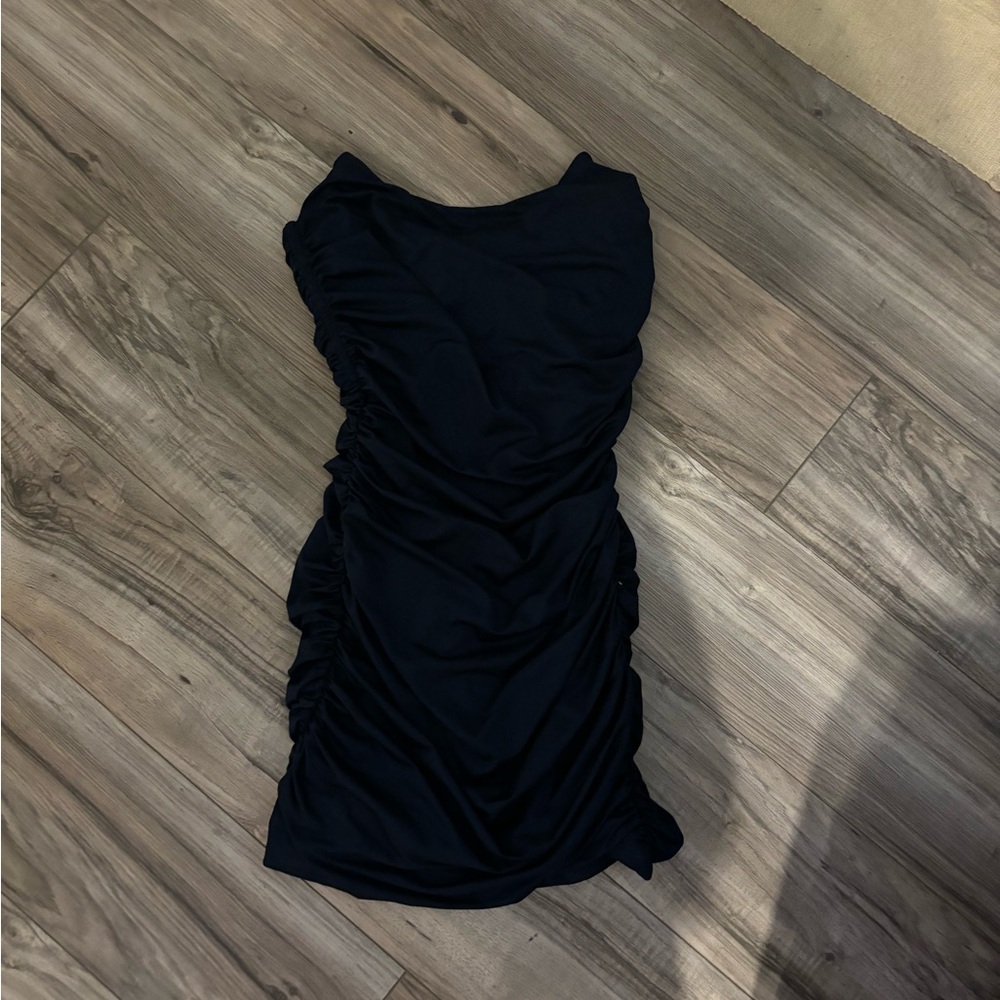 blue hoco dress
